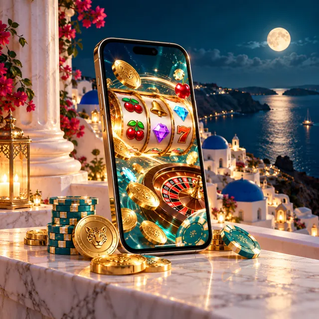 Κινητό με την εφαρμογή RioAce Casino